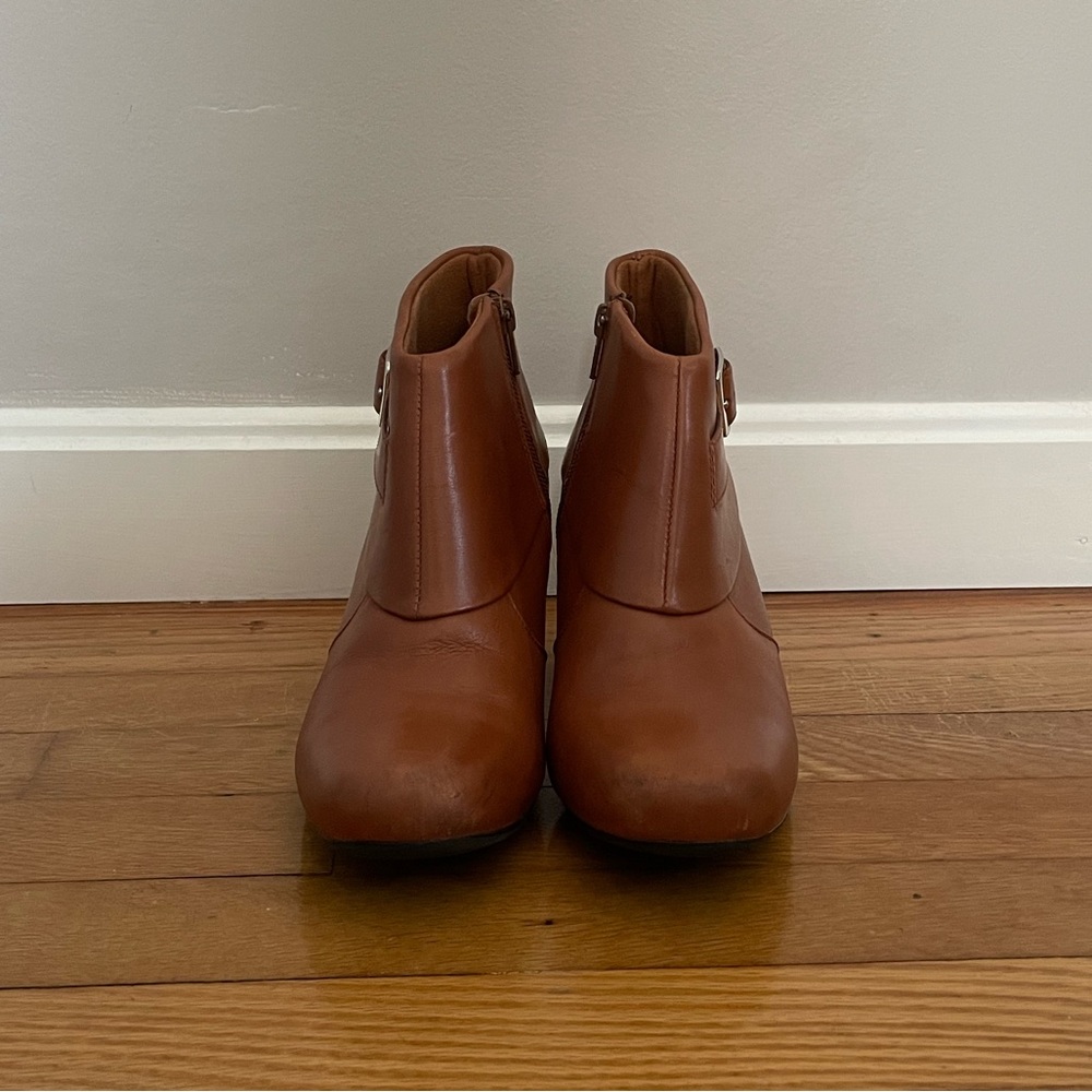 Barely Worn Clark’s Brown Booties - image 2